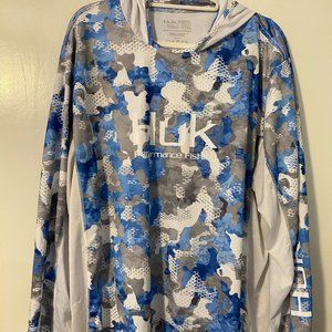 Huk Outdoor Long Sleeve Shirt with Hood